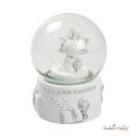 Bomboniera Sfera di Neve Prima Comunione Bambino con Dettagli Silver