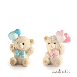 Bomboniera Orsetto ROSA con Palloncini