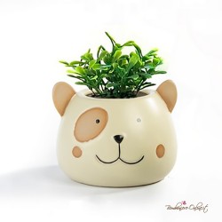 Bomboniere Vasetto con Piantina Testa Cane