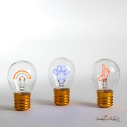 Bomboniere Lampadina Impronta Animale