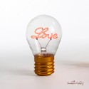 Bomboniere Lampadina Scritta Love