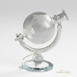 Bomboniera tema viaggio Mappamondo Profumatore in Vetro