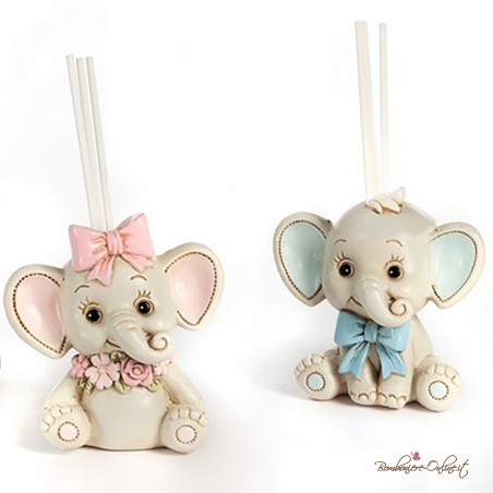 Bomboniera Profumatore CELESTE Elefantino Seduto