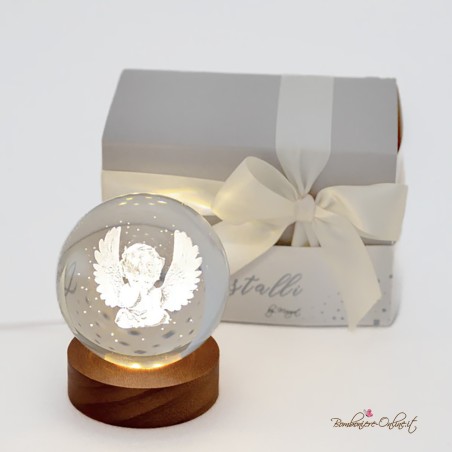 Bomboniera Lampada Piccola Sfera Luminosa Angioletto