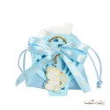 Porta Confetti Azzurro Mongolfiera con Portachiavi Orsetto
