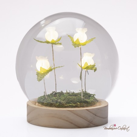Bomboniera Lampada Globo Grande Tulipani