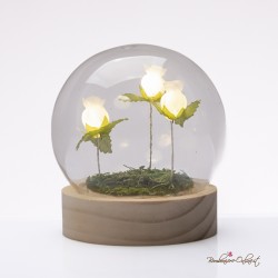 Bomboniera Lampada Globo Piccola Tulipani