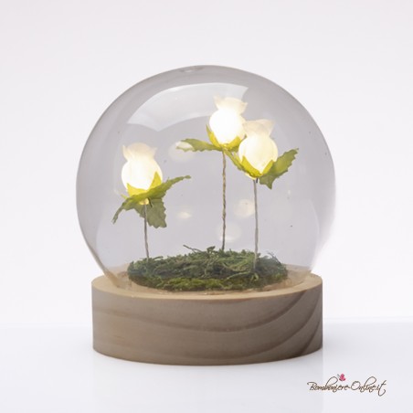 Bomboniera Lampada Globo Piccola Tulipani