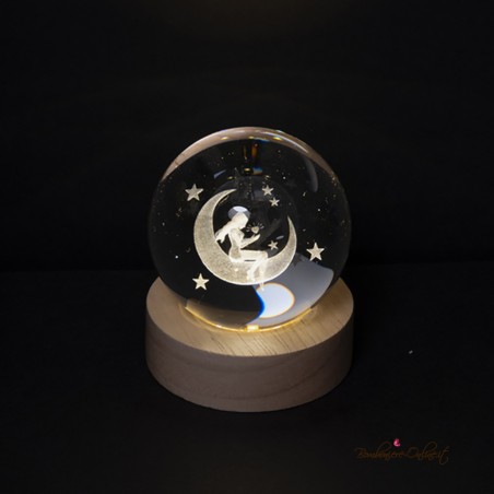 Bomboniera Lampada Sfera Fata sulla Luna
