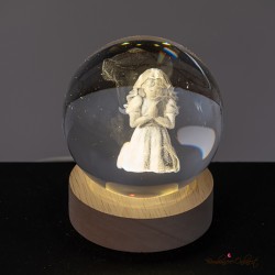 Bomboniera Lampada Sfera Piccola Bambina Prima Comunione