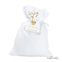 Sacchetto Porta Confetti con Magnete Bambina Prima Comunione Gold