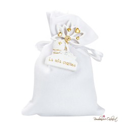 Sacchetto Porta Confetti con Magnete Santa Cresima Gold