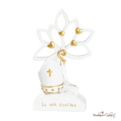 Bomboniera Albero La mia Cresima con Cuori Gold