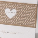 Partecipazione nozze: "Eco fascia con cuore "