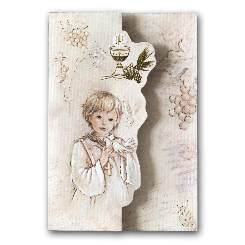 Cuscino oblungo Prima comunione bambino-First Communion children 