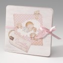 Biglietto "Rosa fiocco"