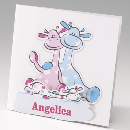 Biglietto "Dolci giraffe"