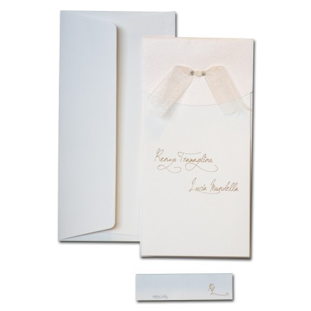 Partecipazione nastro organza