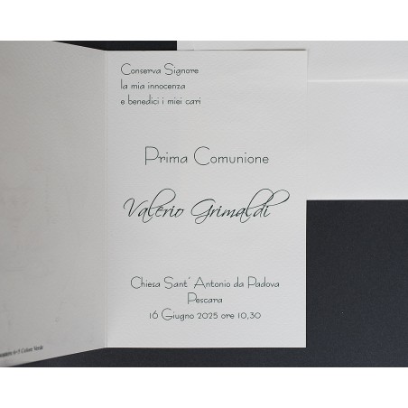 Invito Prima Comunione Pisside dorato