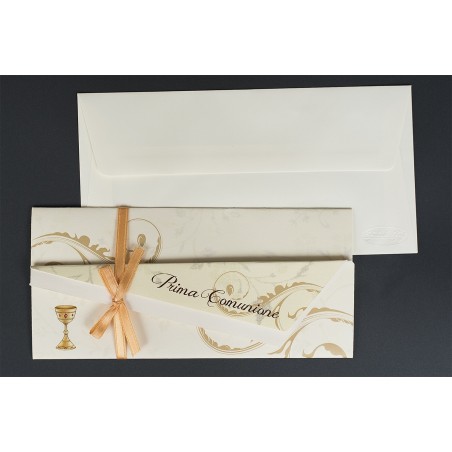 Invito Comunione doppio cartoncino orizzontale