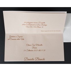 Invito Prima Comunione Doppio Cartoncino Con Pisside Bronzo Co096