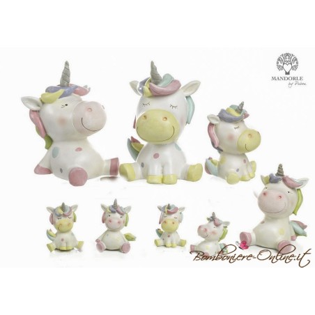 Bomboniera unicorno grande collezione " Golden Unicorn"