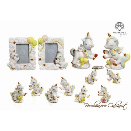 Salvadanaio con unicorno  collezione " Golden Unicorn"