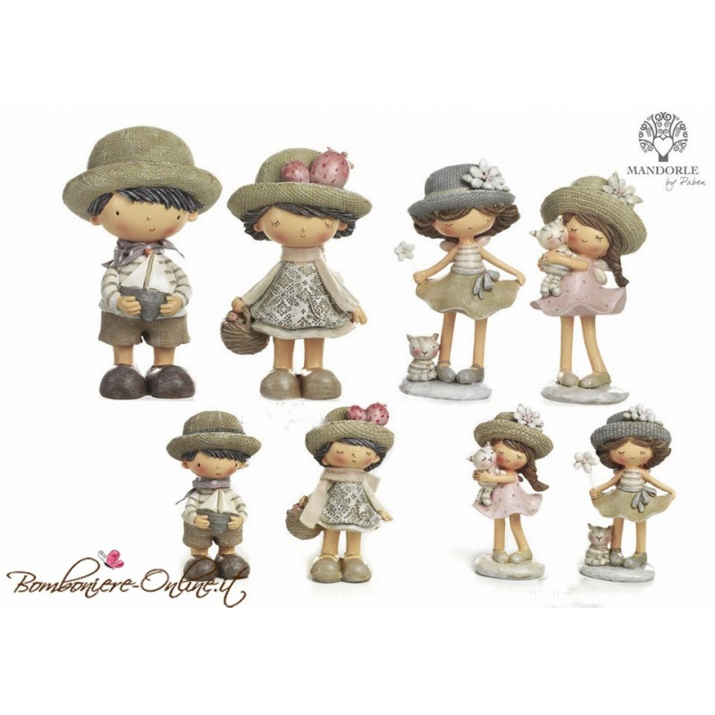 Comunione o Cresima: Bomboniera Bimba con cappello collezione "Les Chapeaux"