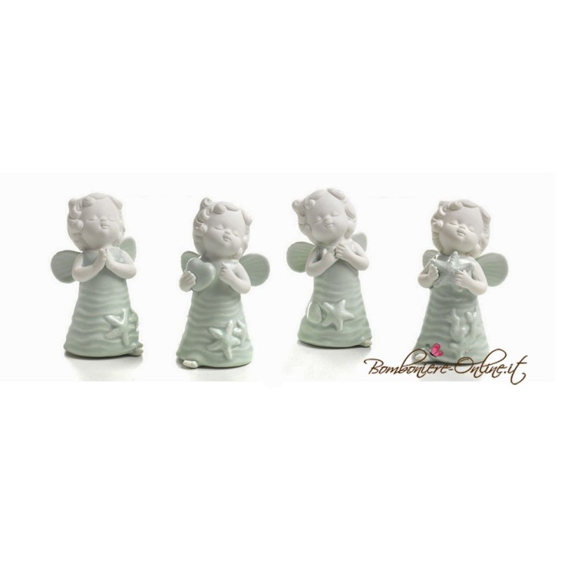 Angioletto con stelle marine collezione " Gli angeli del mare"