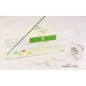Bomboniera matrimonio portaincenso in ceramica con decorazione floreale verde
