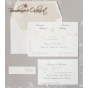Partecipazione nozze decoro delicato
