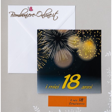 Invito compleanno 18 anni Scoppiettante