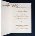 Invito Comunione cornice embossing