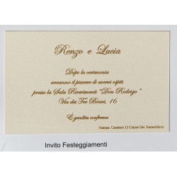 Invito di Partecipazione matrimonio quadrata Kairos