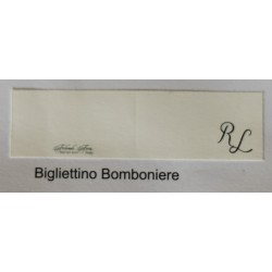 Biglietto bomboniera diPartecipazionedi nozze Epiphron con invito incluso