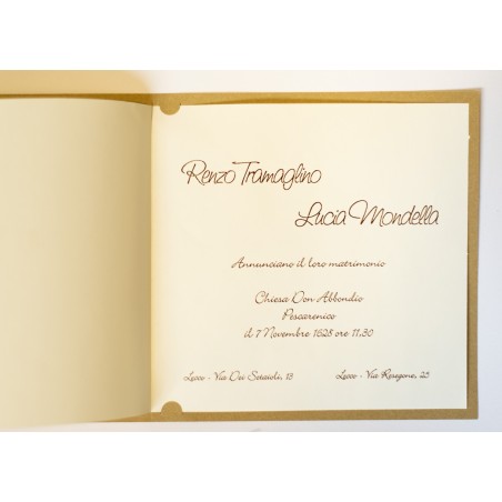 Partecipazione di nozze Demetra
