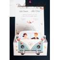 Partecipazione matrimonio pulmino vintage Wolkswagen T2