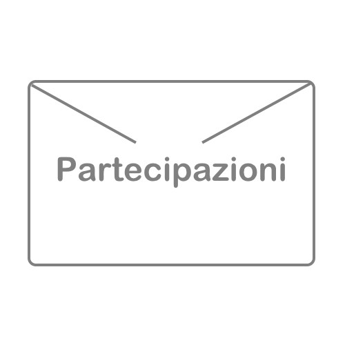 Partecipazione Partecipazione rettangolare con nasto in raso