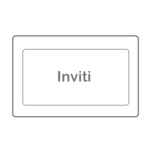 Invito Partecipazione rettangolare con nasto in raso