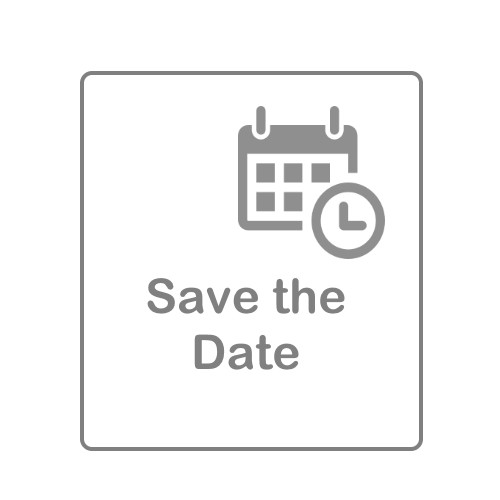 Save the date (conf. da 4 PZ) Partecipazione nozze con copertina trasparente decorata e nastro organza
